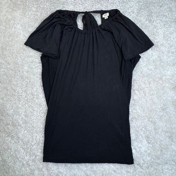 Wilfred Open Crossover Back Tunic Top Black XS FLAW - Picture 1 of 6